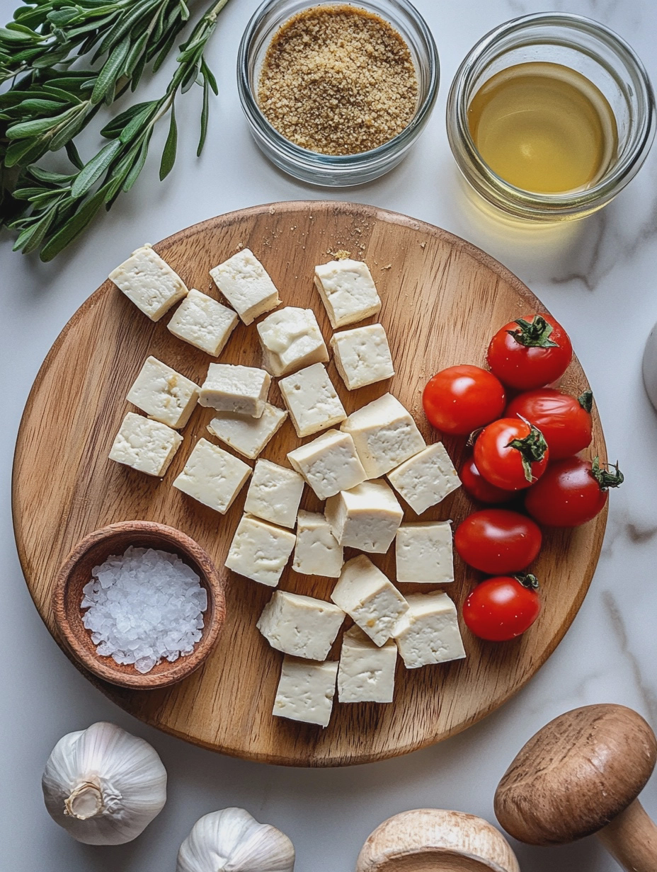 Ingredients for Air Fryer Crispy Tofu Bites