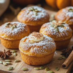 Air Fryer Pumpkin Spice Muffins