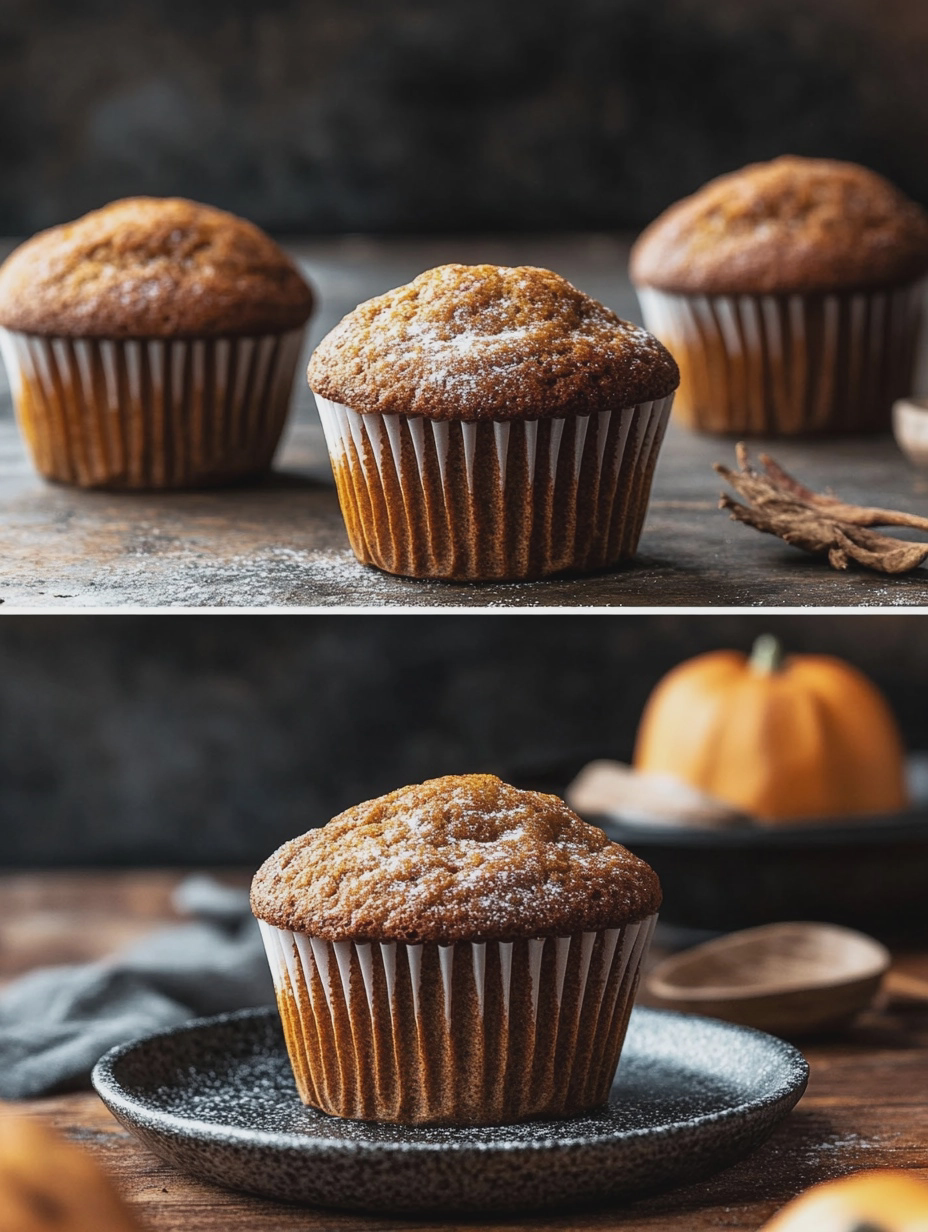 Steps for Air Fryer Pumpkin Spice Muffins