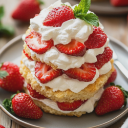Air Fryer Strawberry Shortcake