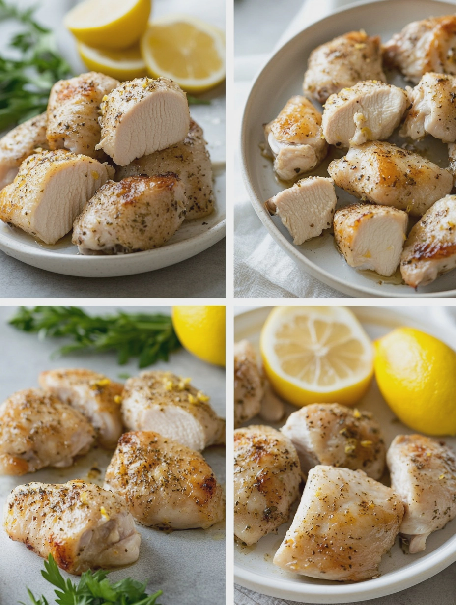 Steps for Air Fryer Lemon Garlic Chicken Thighs