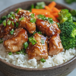 Air Fryer Teriyaki Chicken Bowls