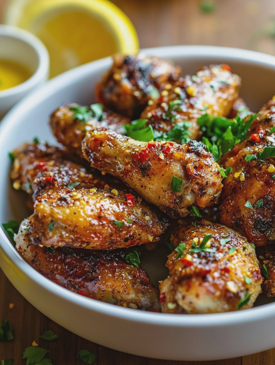 Air Fryer Lemon Pepper Chicken Wings