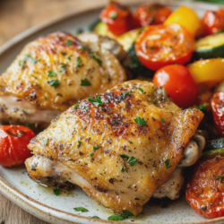 One-Pan Air Fryer Chicken and Veggies