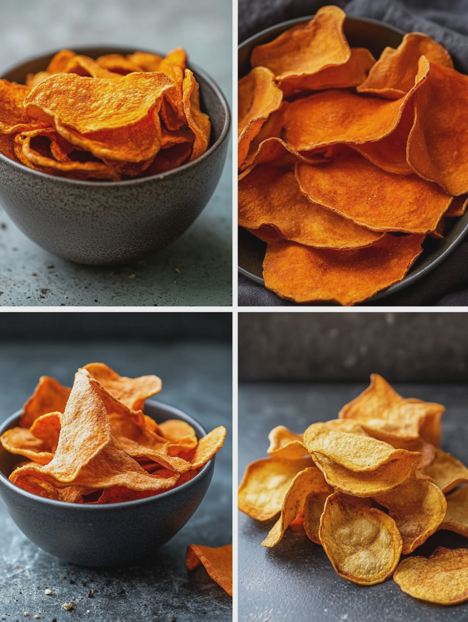 Steps for Air Fryer Veggie Chips Healthy Snack