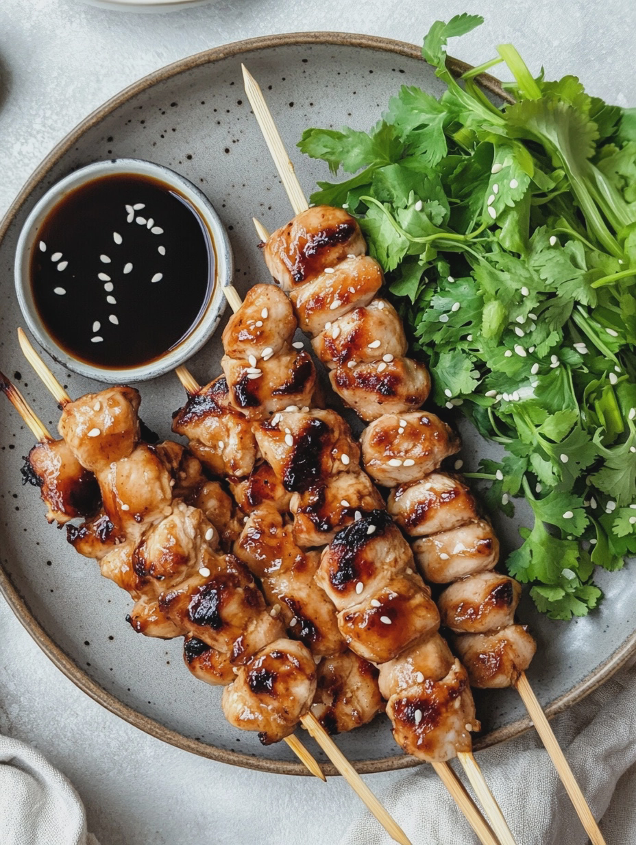 Ingredients for Air Fryer Teriyaki Chicken Skewers