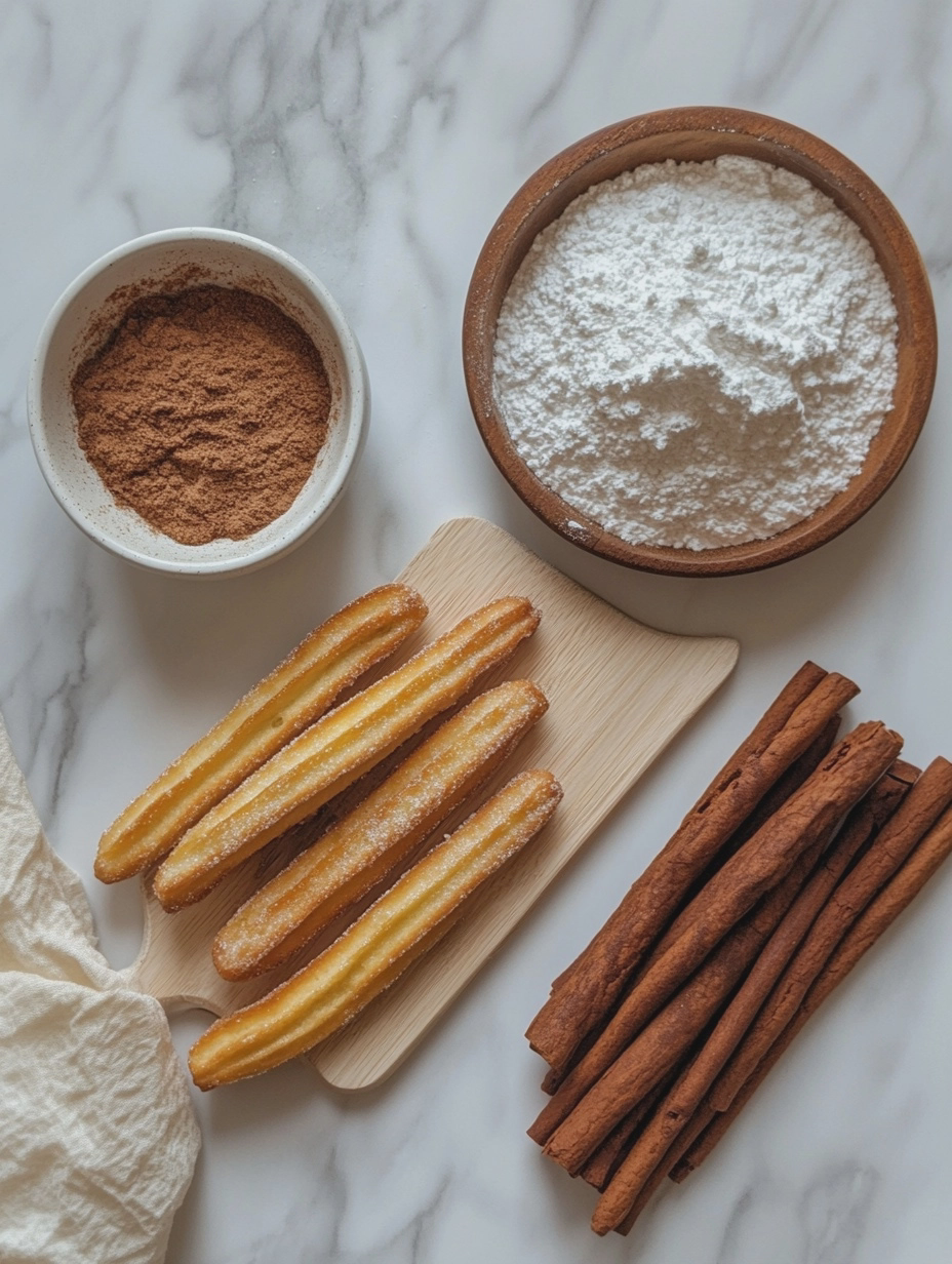 Ingredients for Air Fryer Cinnamon Sugar Churros