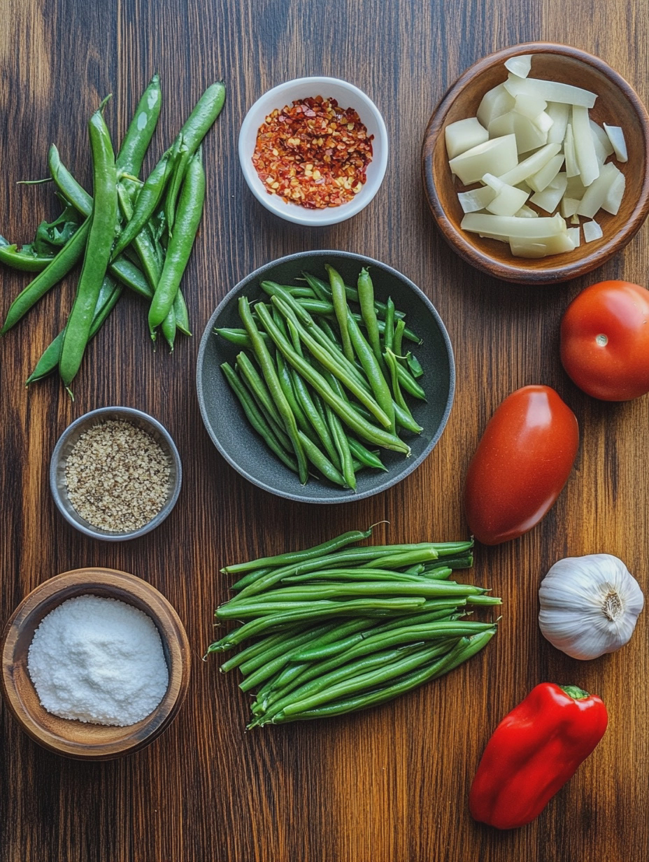 Ingredients for Air Fryer Green Beans Simple Recipe