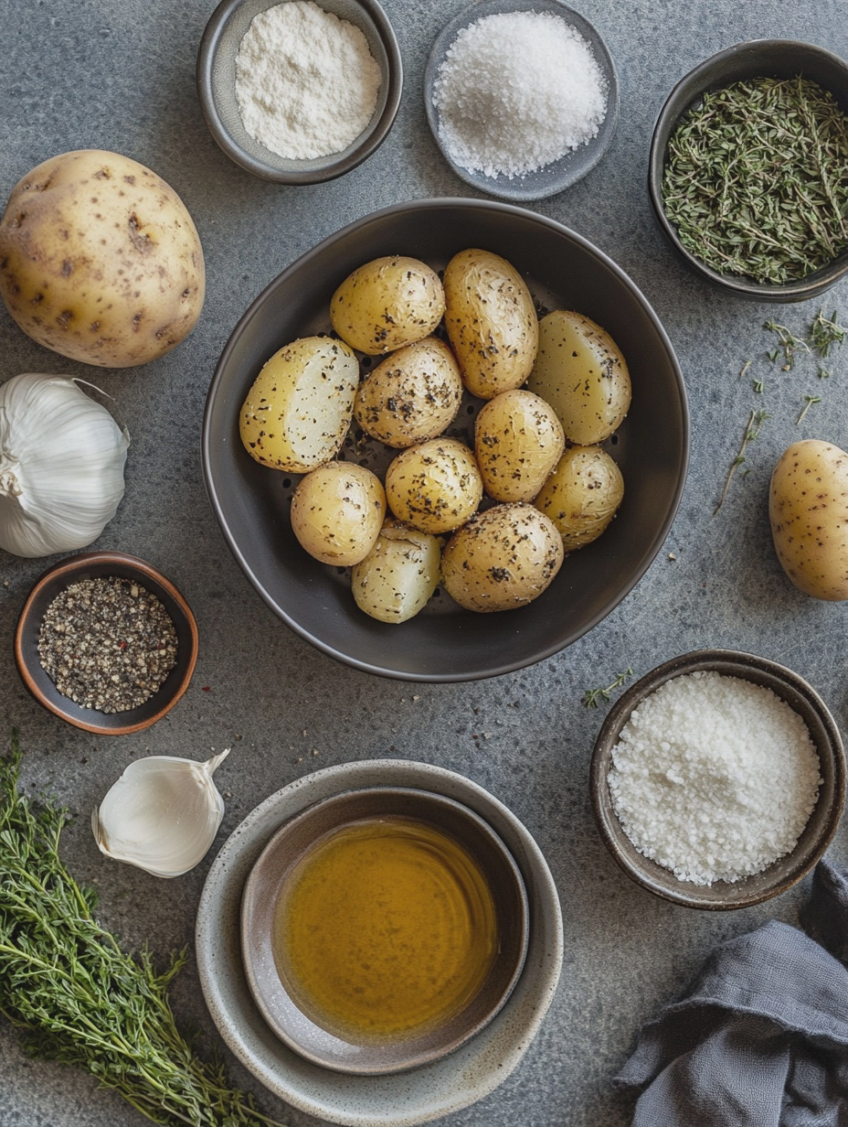 Ingredients for Air Fryer Herb Roasted Potatoes