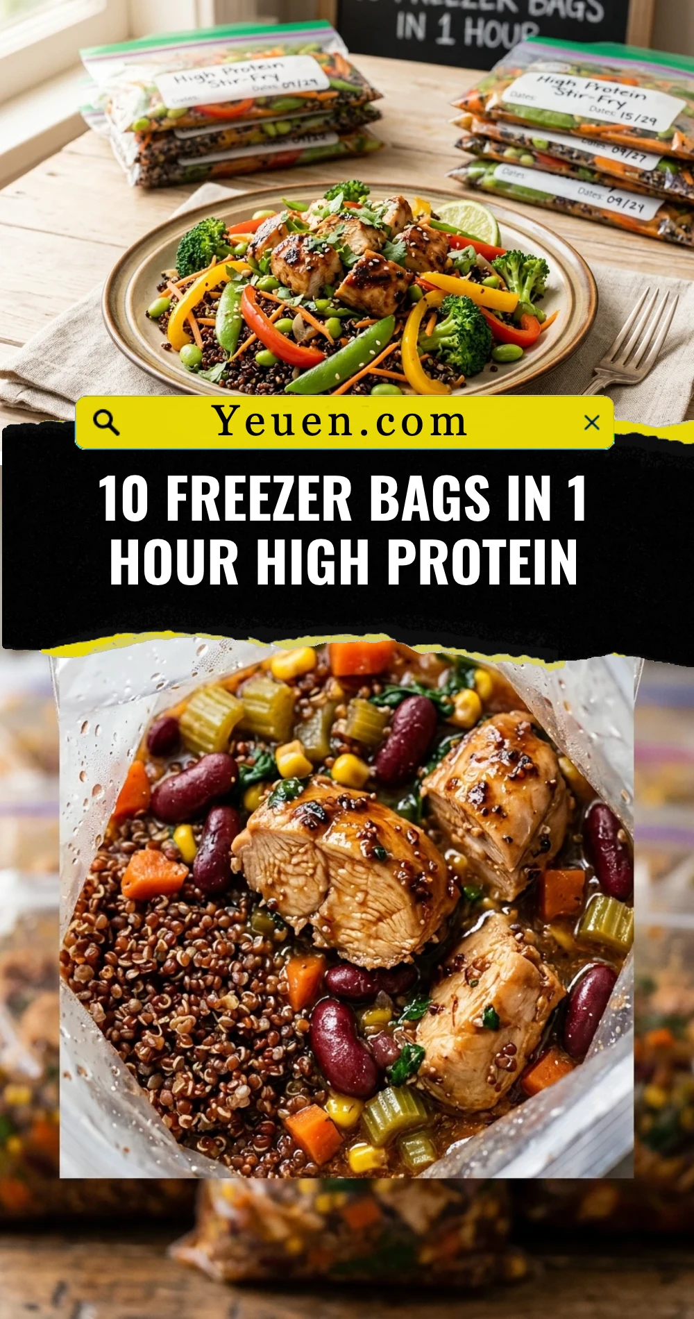 10 Freezer Bags In 1 Hour High Protein
