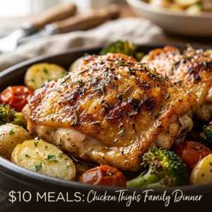 $10 Meals Chicken Thighs Family Dinner
