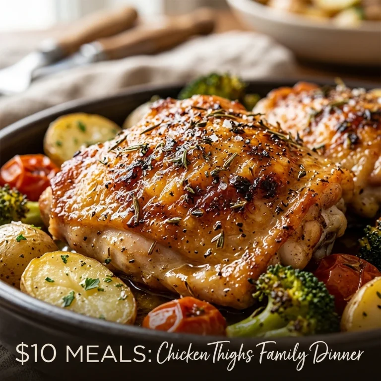 $10 Meals Chicken Thighs Family Dinner