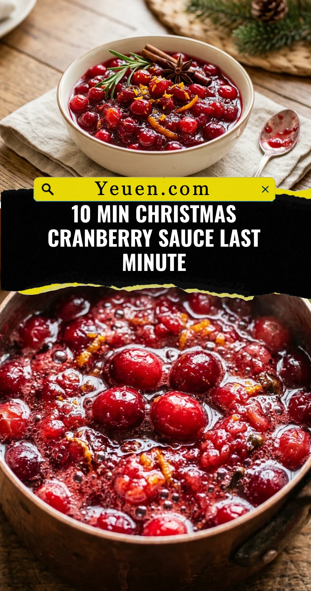 10 Min Christmas Cranberry Sauce Last Minute
