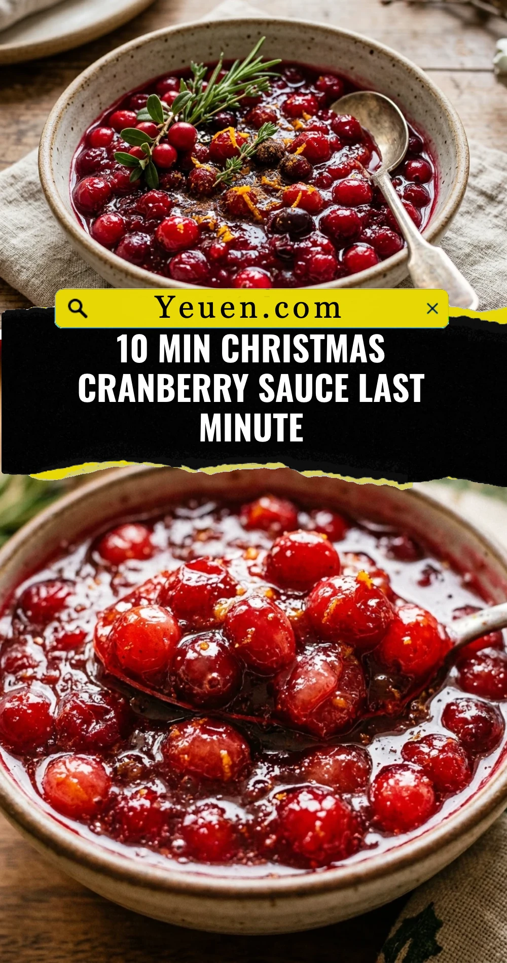 10 Min Christmas Cranberry Sauce Last Minute