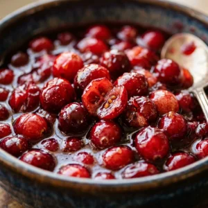 10-Min Cranberry Sauce With Honey