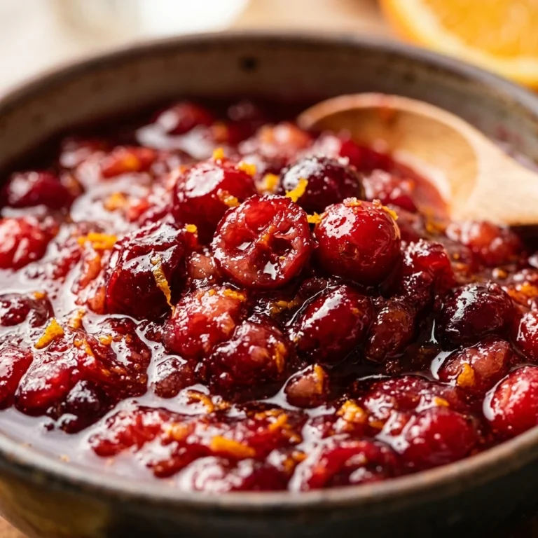 10-Min Cranberry Sauce With Orange Juice