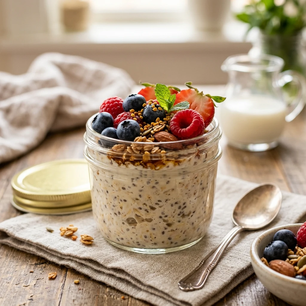 10-Min Overnight Oats Meal Prep