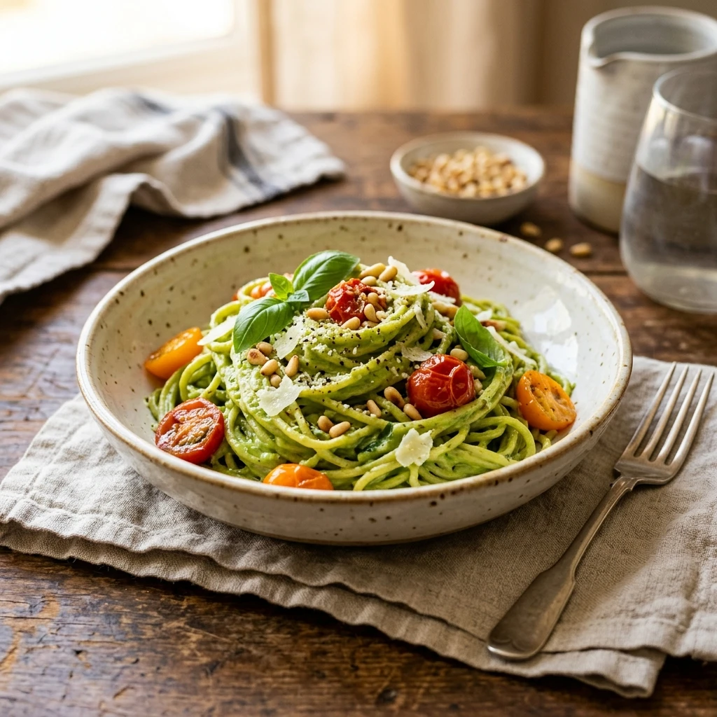 10 Minute Creamy Avocado Pasta