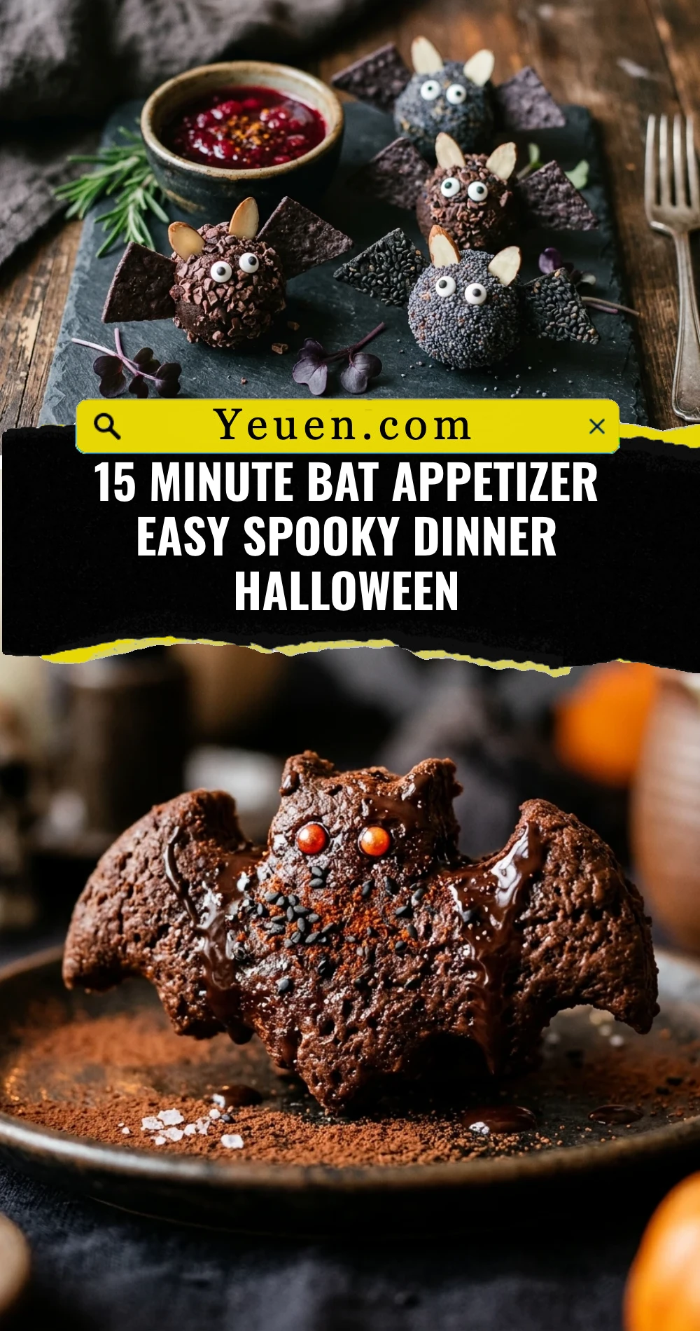 15 Minute Bat Appetizer Easy Spooky Dinner Halloween