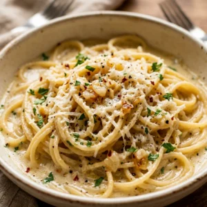 15 Minute Garlic Parmesan Pasta