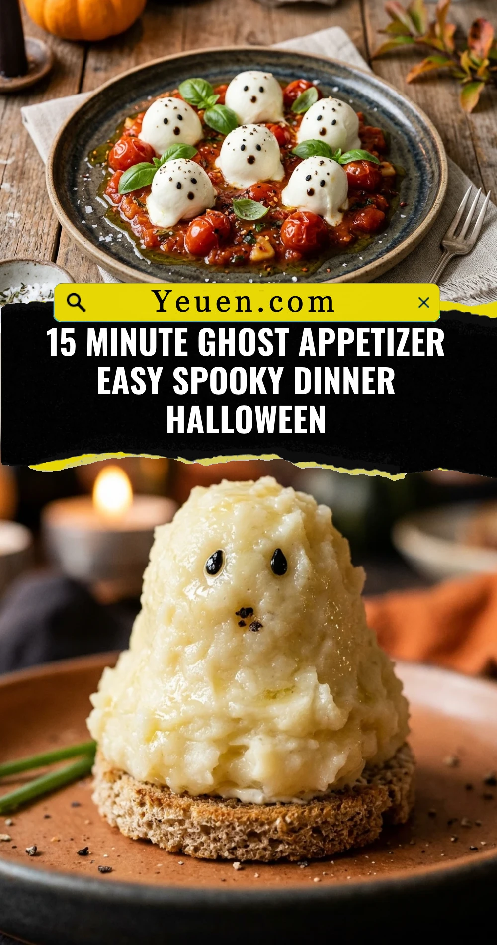 15 Minute Ghost Appetizer Easy Spooky Dinner Halloween
