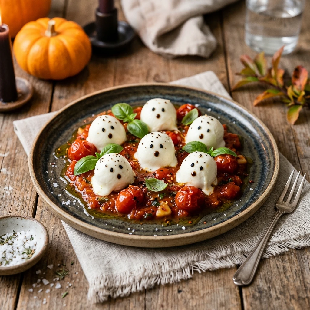 15 Minute Ghost Appetizer Easy Spooky Dinner Halloween