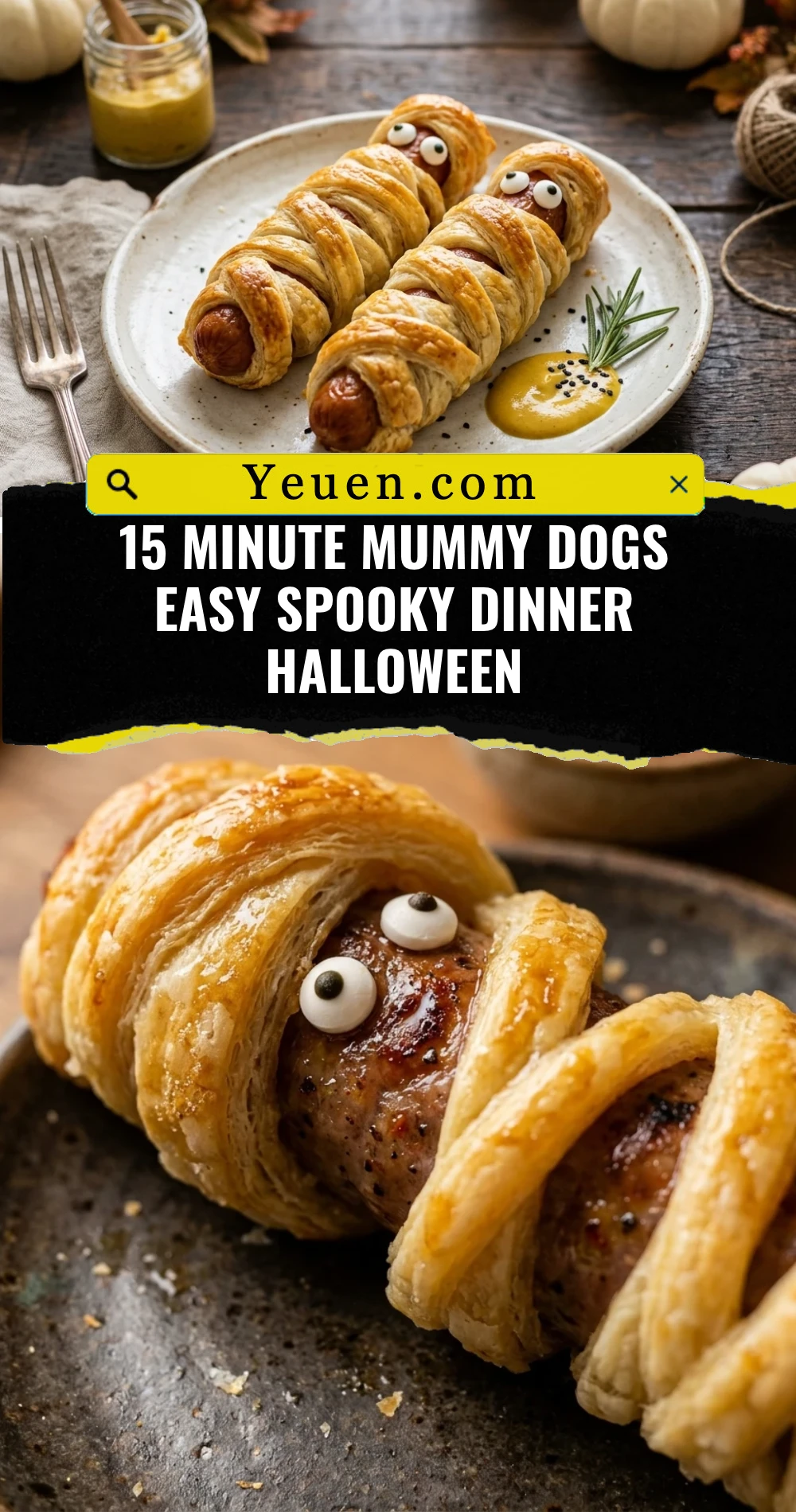 15 Minute Mummy Dogs Easy Spooky Dinner Halloween
