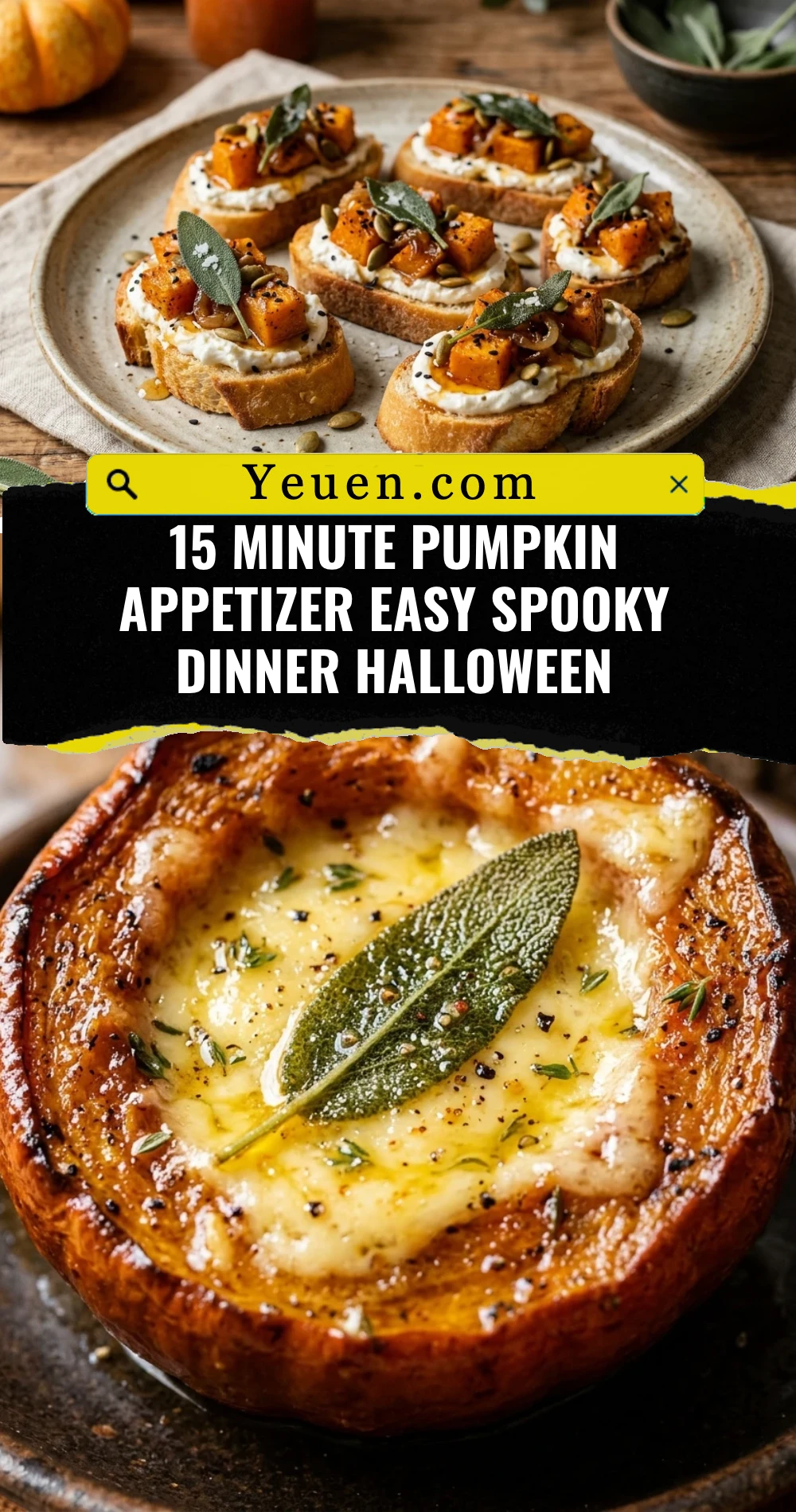 15 Minute Pumpkin Appetizer Easy Spooky Dinner Halloween