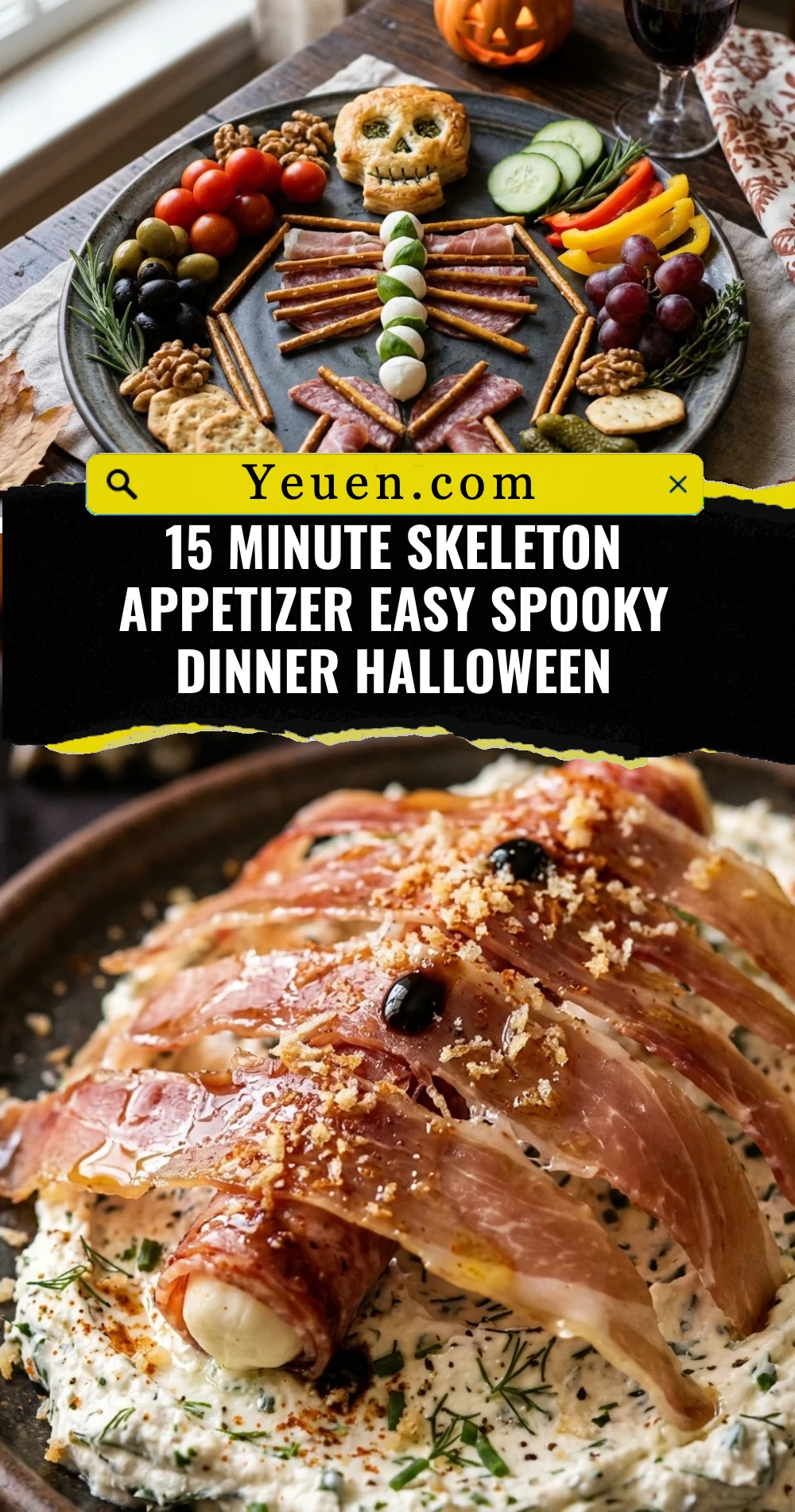 15 Minute Skeleton Appetizer Easy Spooky Dinner Halloween