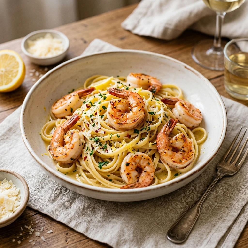 20 Minute Shrimp Scampi Pasta