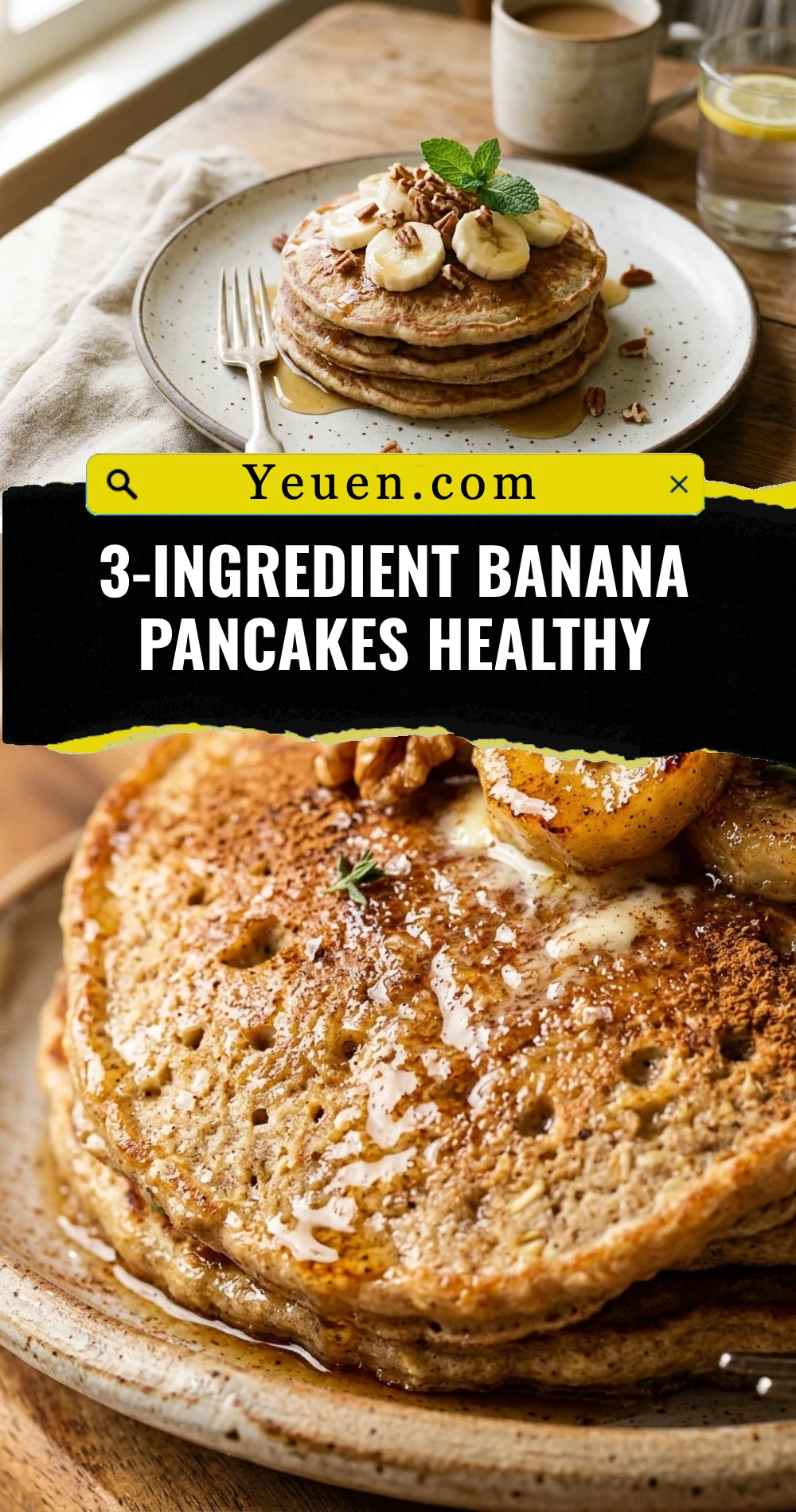3-Ingredient Banana Pancakes Healthy