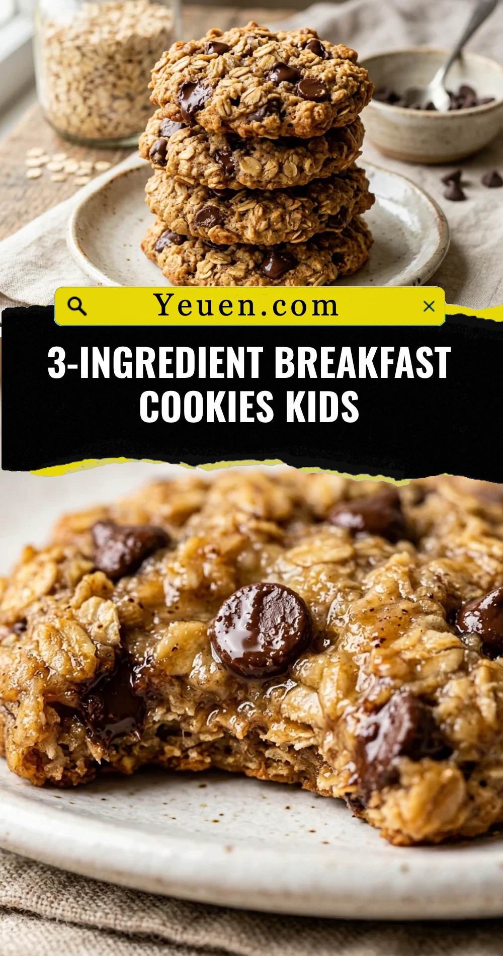 3-Ingredient Breakfast Cookies Kids