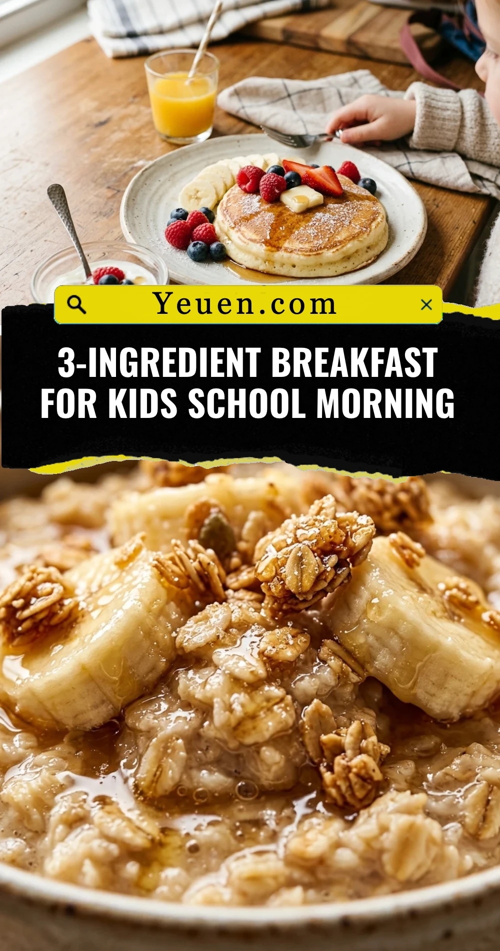 3-Ingredient Breakfast For Kids School Morning