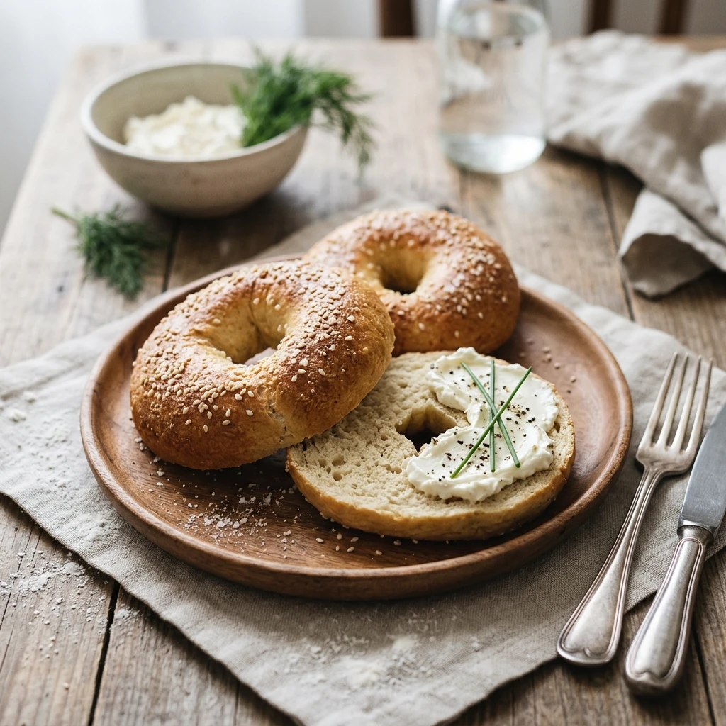 3 Ingredient Cottage Cheese Bagels 20g+ Easy High Protein Breakfast