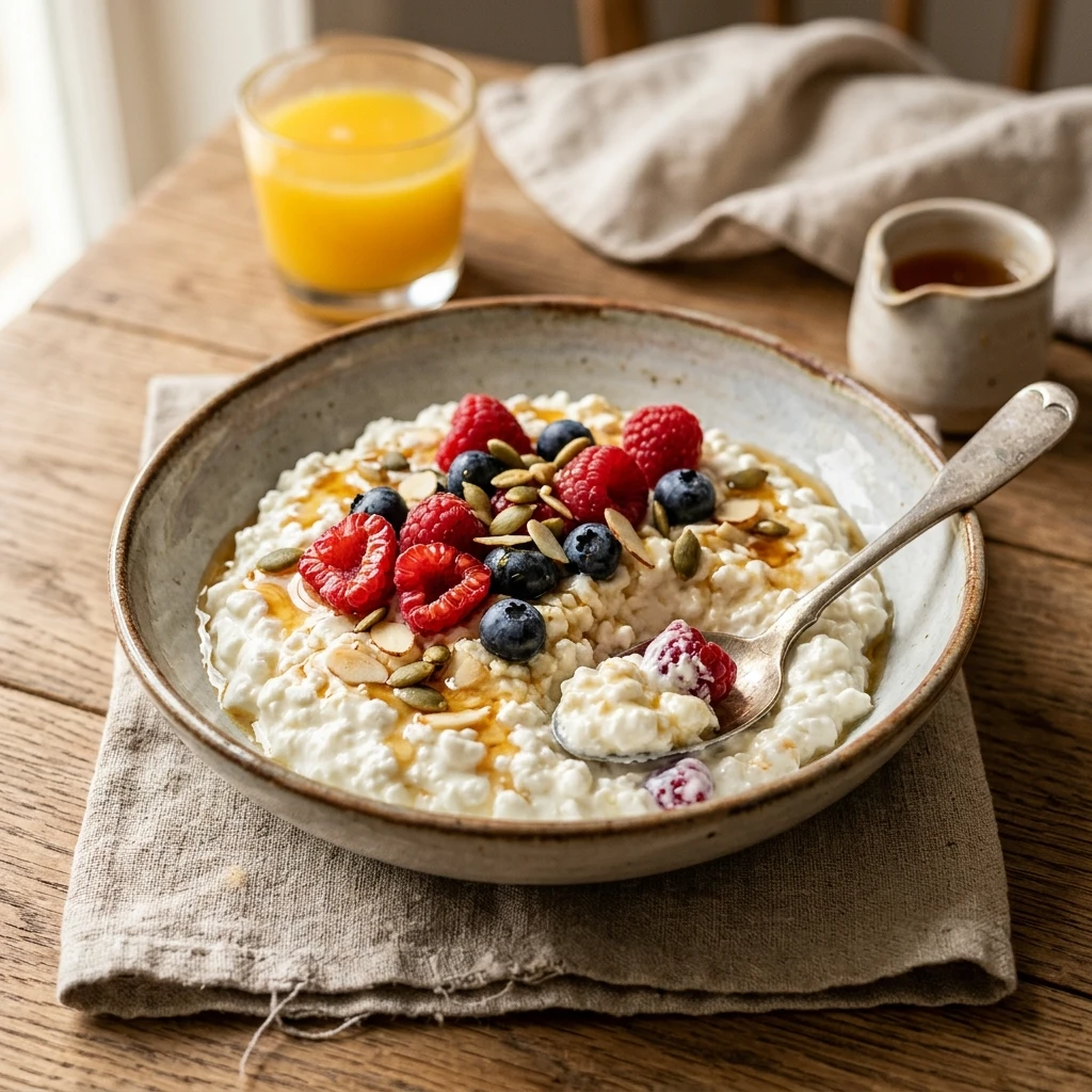 3 Ingredient Cottage Cheese Breakfast 20g+ Easy High Protein