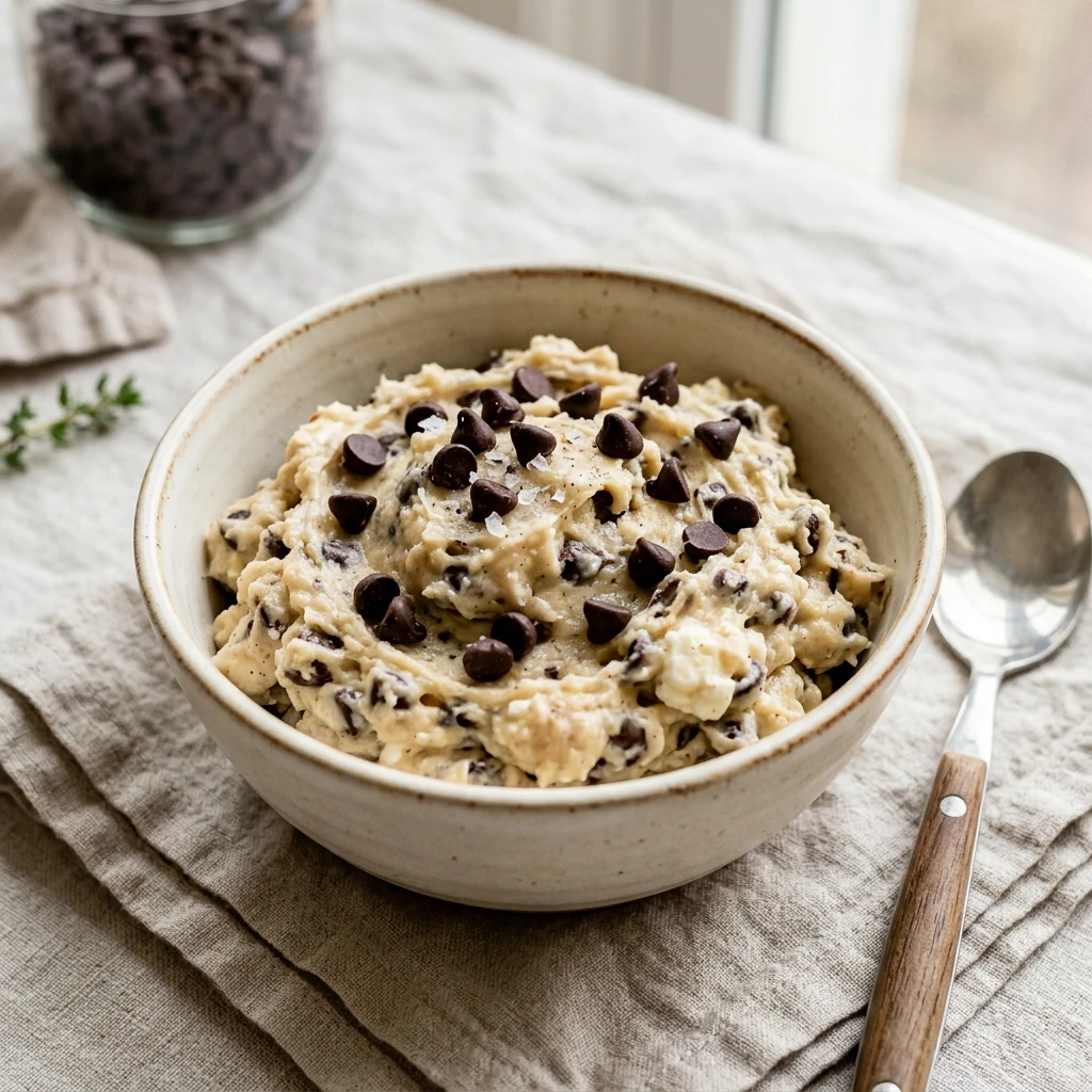 3-Ingredient Cottage Cheese Cookie Dough - High Protein