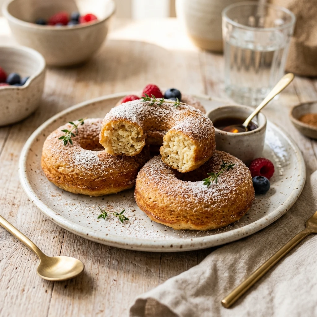 3 Ingredient Cottage Cheese Donuts High Protein