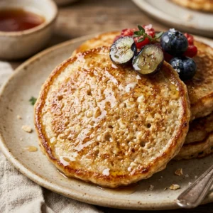 3 Ingredient Cottage Cheese Pancakes High Protein No Powder