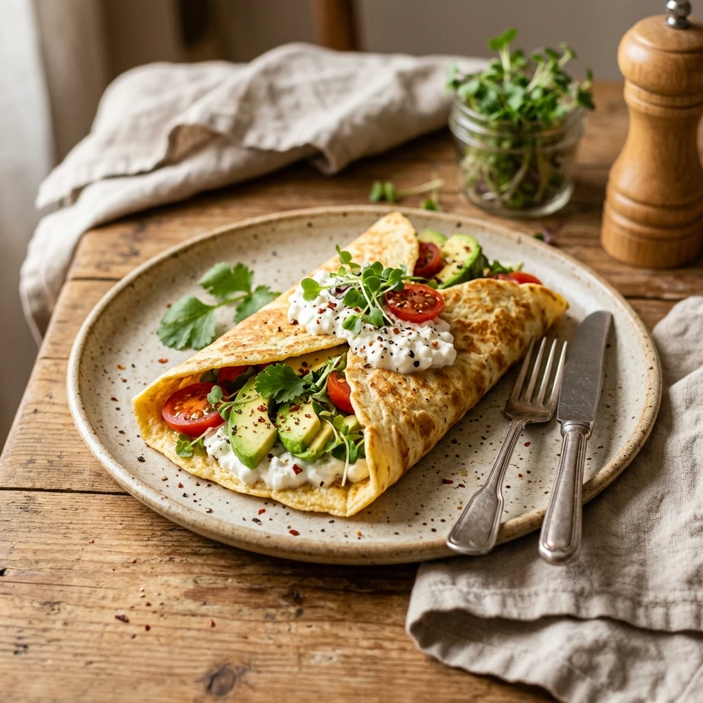 3 Ingredient Cottage Cheese Tortilla High Protein