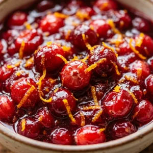 3-Ingredient Cranberry Sauce With Orange Zest
