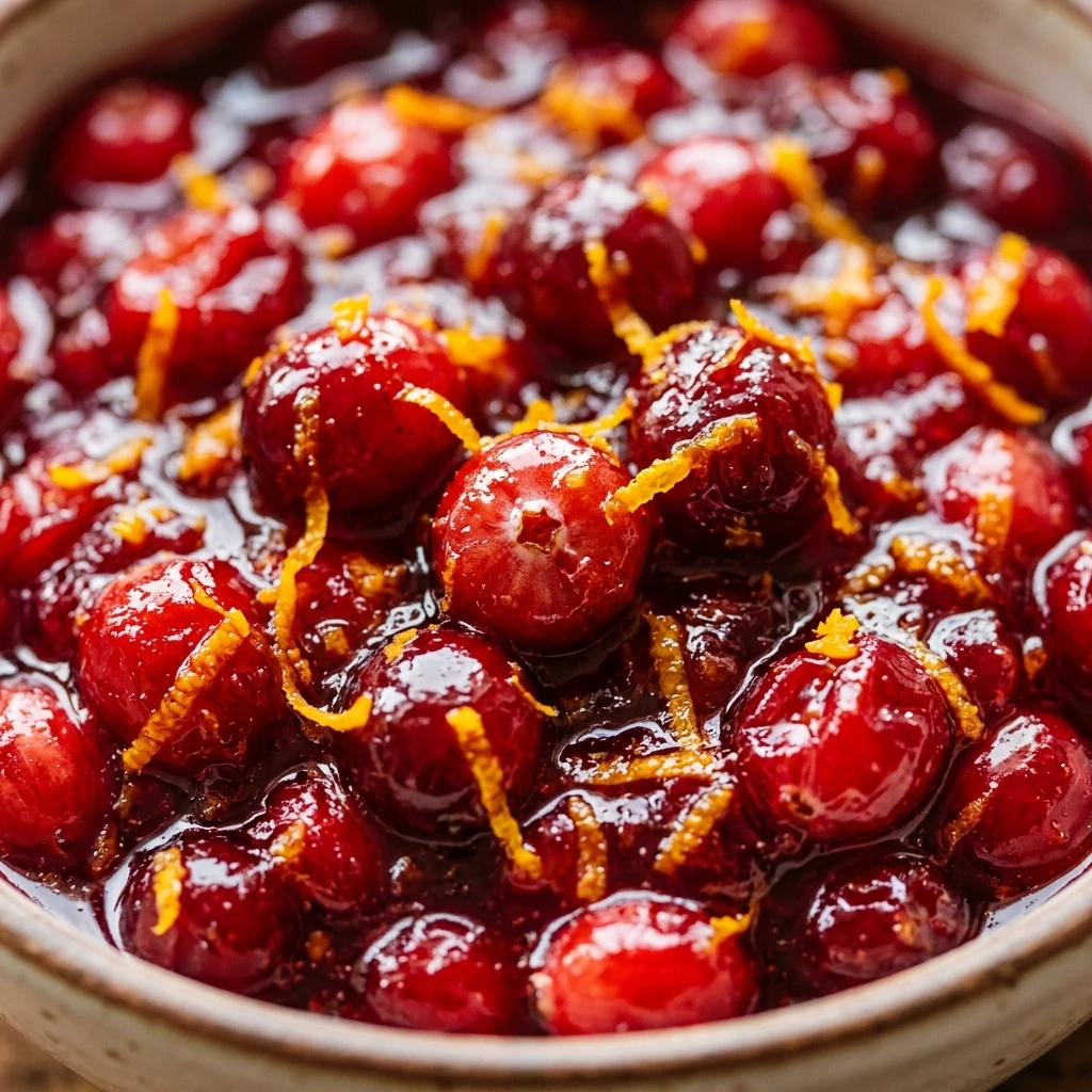 3-Ingredient Cranberry Sauce With Orange Zest