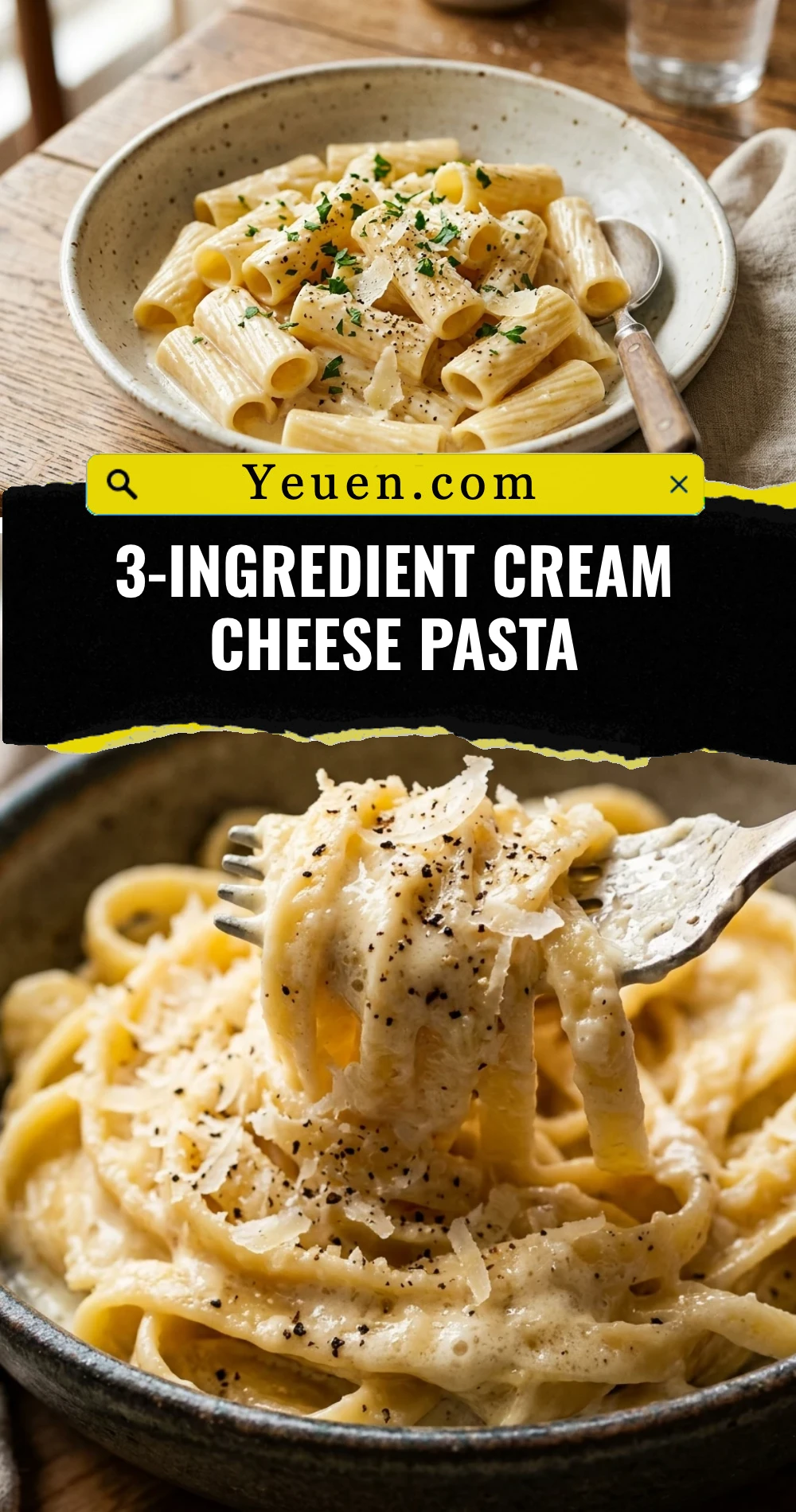3-Ingredient Cream Cheese Pasta