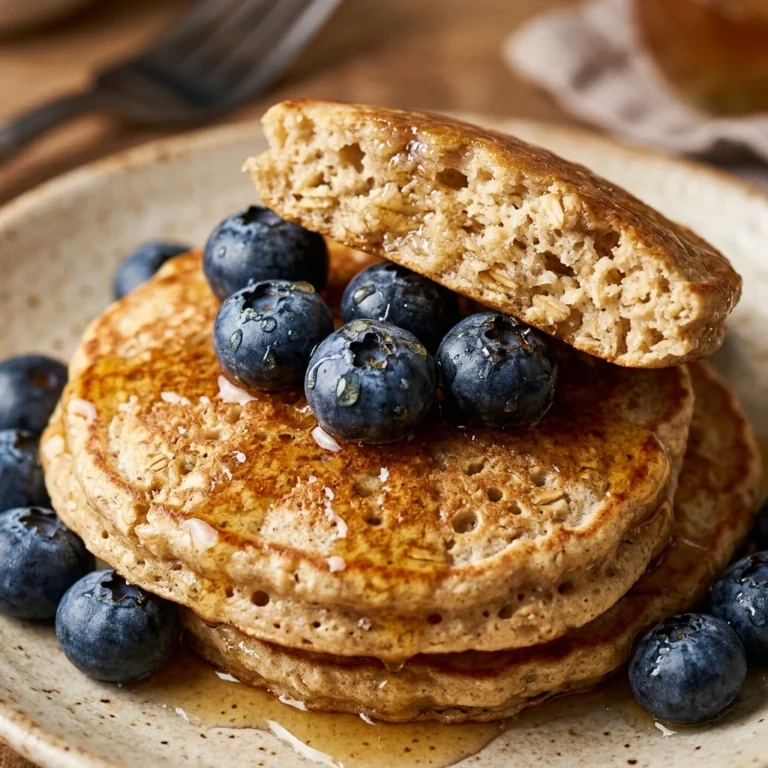 3 Ingredient Oat Pancakes Fluffy Healthy No Banana