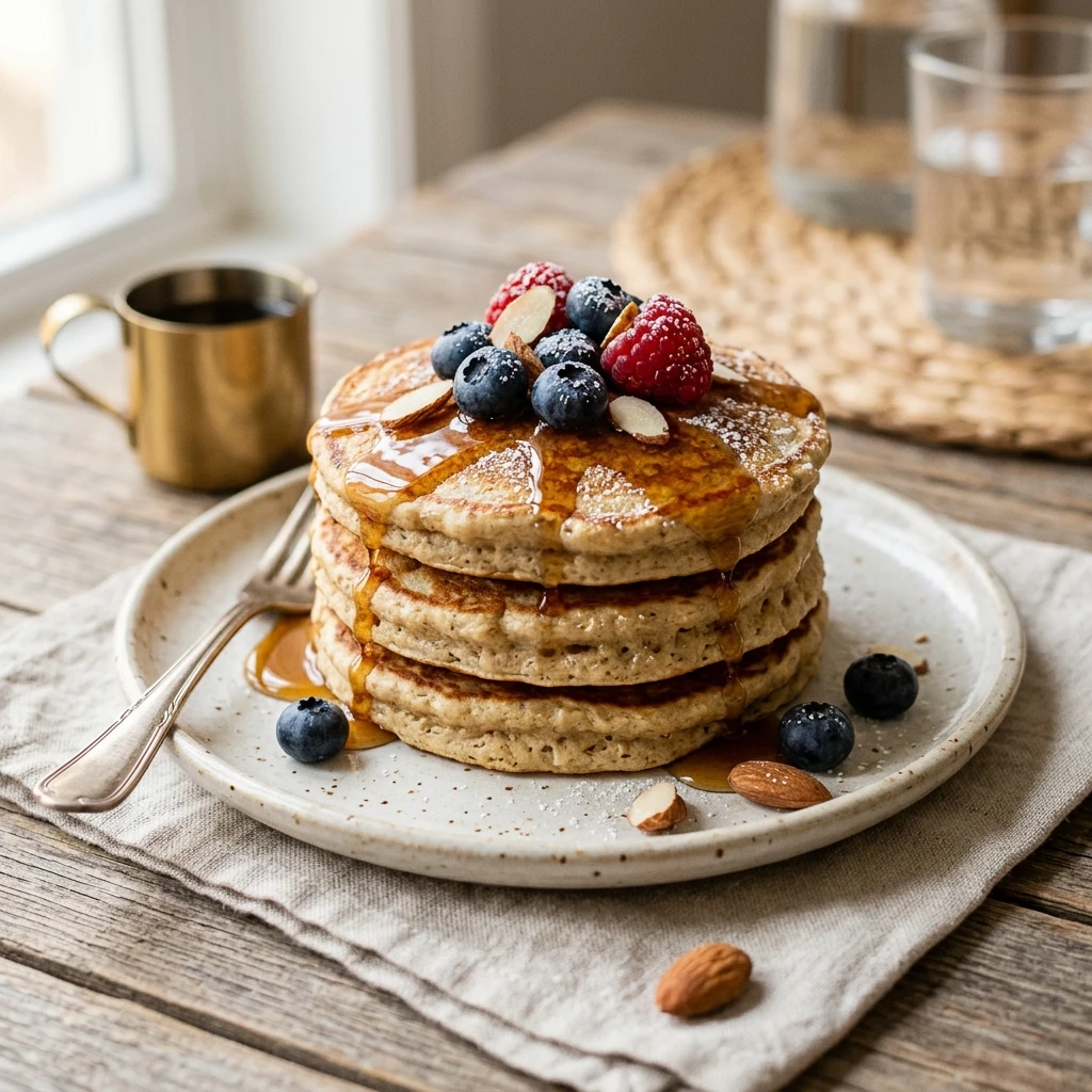3 Ingredient Oat Pancakes Fluffy Healthy No Banana