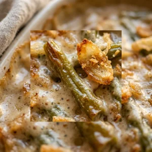3 Ingredient Thanksgiving Dump And Bake Green Bean Casserole Easy