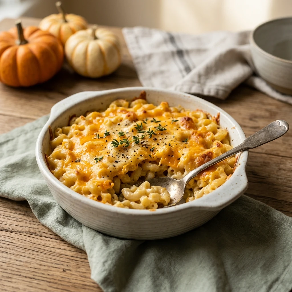 3 Ingredient Thanksgiving Dump And Bake Mac And Cheese