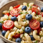 4th of July Red White and Blue Pasta Salad
