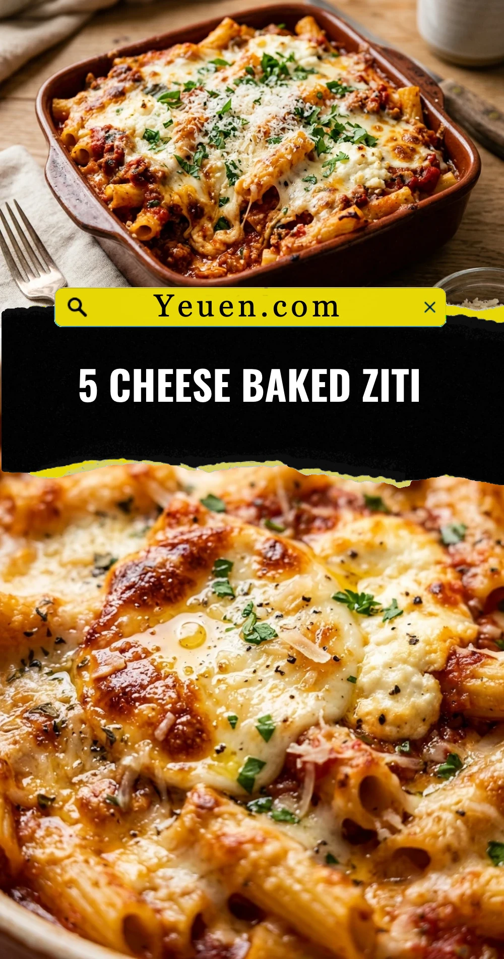 5 Cheese Baked Ziti