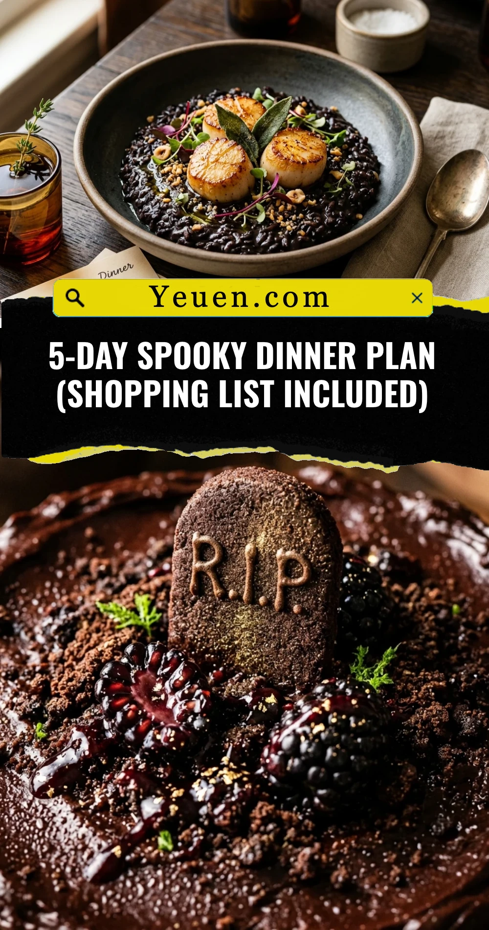 5-Day Spooky Dinner Plan (Shopping List Included)