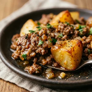 $5 Dinner Ground Beef and Potatoes
